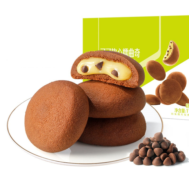초코 빈 우유 맛 소프트 찹쌀 쿠키(Chocolate bean milk-flavored cookies)3*112g