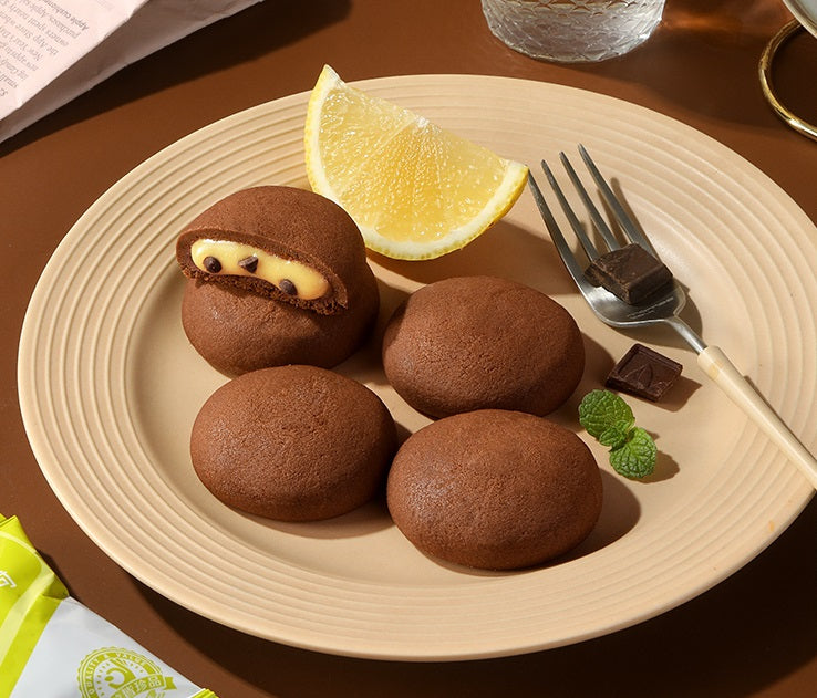 초코 빈 우유 맛 소프트 찹쌀 쿠키(Chocolate bean milk-flavored cookies)3*112g